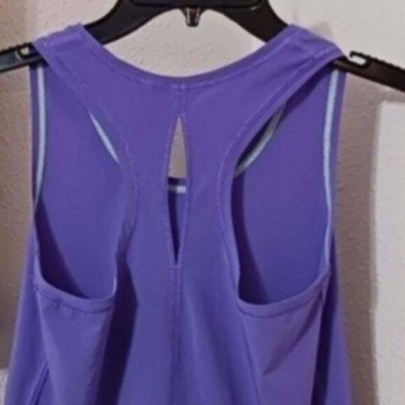 ivivva by Lululemon Racer Back Tank Top Purple Girls size 14 Athletic Shirt Logo - Picture 10 of 14